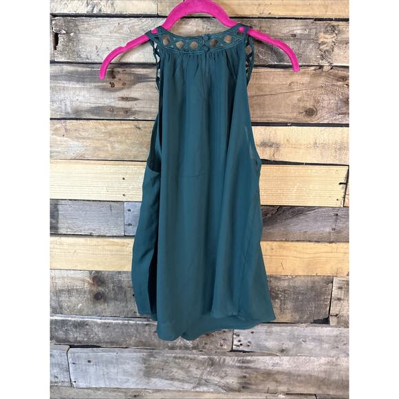 Papermoon Nova Crochet Halter Blouse, Medium, Teal Green - Picture 5 of 5